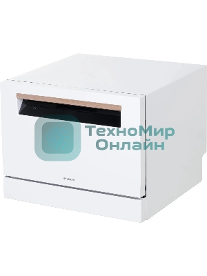 Посудомоечная машина Hyundai DT304, белый, 55 см, 6 компл., 49 дБ, класс A+