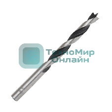 Сверло EDGE by PATRIOT по дереву спиральное 8 мм, W-образная заточка, 1 шт в блистере