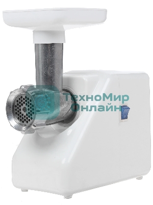 Мясорубка электрическая Ротор Макси ЭМШ 35/300-2 белый, 1500 Вт, 0.6 кг/мин, насадки - 2