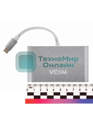 Кабель-адаптер USB3.1 Type-CM-->HDMI+USB3.0+RJ45+PD charging VCOM