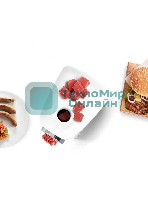 Мясорубка электрическая Bosch MFW2510W белый, 1500 Вт, 1.7 кг/мин, защита от перегрузки, насадки - 3