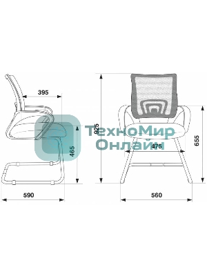 Кресло Бюрократ CH-695N-AV/DG/TW-11 серый/черный, экокожа, 120 кг, механизм качания