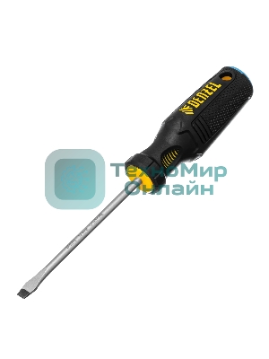 Отвертка Denzel SL5x100 мм, S2, 3к рукоятка