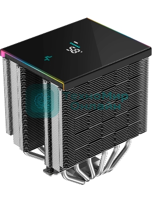 Кулер для процессора DEEPCOOL AK620 DIGITAL SE LGA20XX/1700/1200/115X/AM5/AM4 (9шт/кор, TDP 260W, PWM, DUAL Fan 120мм, 6 тепл. трубок, ARGb, черный) RET (R-AK620-BKADMN-GJD)