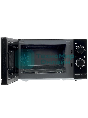 Микроволновая печь Sharp R-2000RK черный, 20 л, 800 Вт, переключатели - поворотный механизм