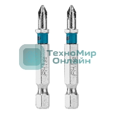 Бита Gross PH1х50мм, сталь S2, шестигр., 2 шт.