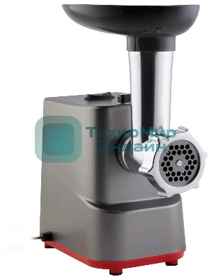 Мясорубка электрическая Hyundai HY-MG3144 графит, 1800 Вт, 2.2 кг/мин, реверс, защита от перегрузки, насадки - 7