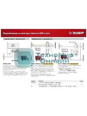 Электрогенератор бензиновый Зубр СБ-3300, 3.3 кВт, 72 дБ, 44 кг