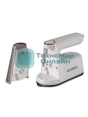 Отпариватель для одежды компактный Endever Odyssey Q-459, белый, мощность 1300 Вт, производительность пара 25 г/мин, емкость бака 0,1л