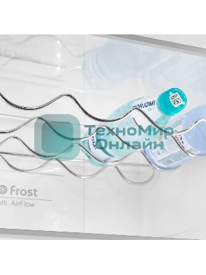 Холодильник Maunfeld MFF200NFSE нержавеющая сталь двухкамерный 271/106л морозилка снизу