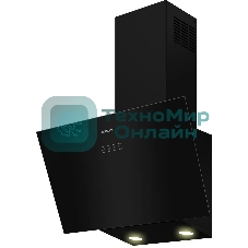 Вытяжка каминная Hotpoint HPHV 63LT BL, кнопочное управление, Черный