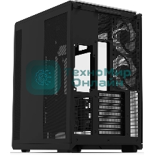 Компьютерный корпус ZALMAN MidTower P60 black (ATX, без БП, 2xUSB 3.0+USB Type C, 5x120мм ARGb) (Zalman P60 Black)