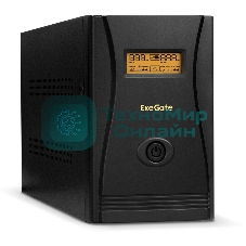 Источник бесперебойного питания ExeGate SpecialPro Smart LLB-2200.LCD.AVR.EURO.RJ 2200VA/1300W, LCD, AVR, 4 евророзетки, RJ45/11, черный