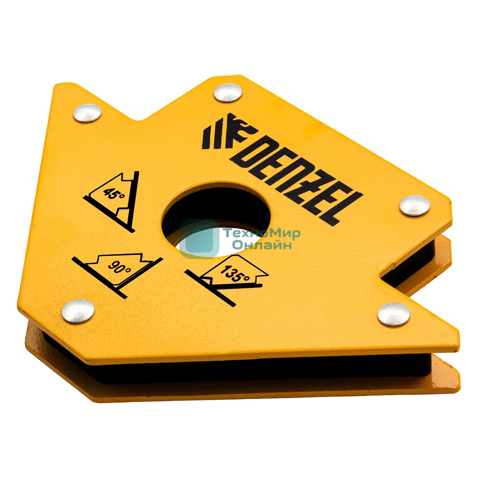 Фиксатор магнитный для сварочных работ Denzel усилие 50 LB