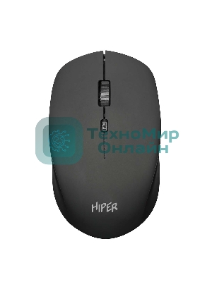 Мышь беспроводная HIPER HOMW-091 черный, 1600 dpi, радиоканал, USB, кнопки - 4