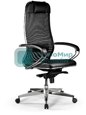 Кресло Метта Comfort S Infinity Easy Clean сет./экокожа с подголов. крестов. металл хром (комплект 1 шт)