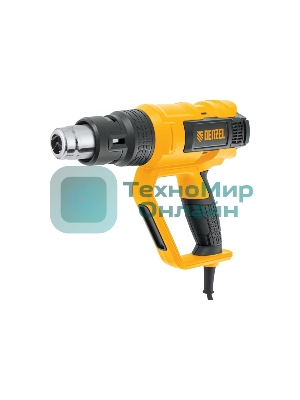 Фен технический Denzel HG-2000E, 2000 Вт, 2 режима, LCD дисплей