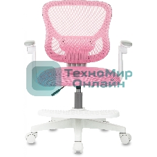 Кресло детское Бюрократ BuroKIDS 3 розовый Velvet 36, крестов. пластик