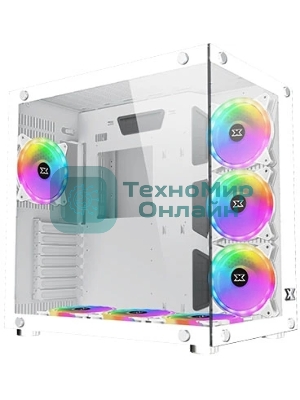 Компьютерный корпус Xigmatek Aquarius Plus White EN46430 ATX, USB3.0x2+USB2.0x1, Front &Left TG, 7PCS AY120 Fan, EN46430 Frontx3+Bottomx3+Rearx1