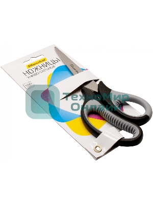 Ножницы Silwerhof Mode универсальные 190мм ручки с резиновой вставкой черный