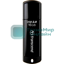 Флешка USB Transcend JetFlash 350 (TS16GJF350), 16Gb, USB 2.0, R/W 15/7, черный