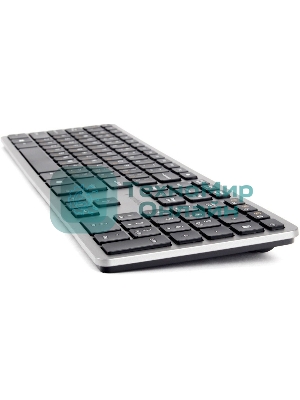 Клавиатура беспроводная Gembird KBW-3, USB, серебристый/черный