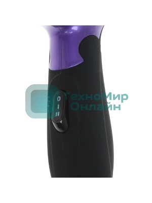 Фен Василиса ФН2-1400 фиолетовый/черный, 1400 Вт, компактный