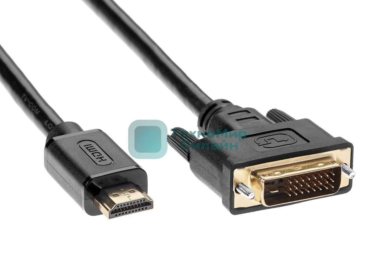 Кабель HDMI to DVI-D (19M -25M) 2м, TV-COM LCG135E-2M