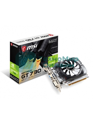Видеокарта MSI N730-2GD3V3 GT 730 2048Mb 64 GDDR3 902/1600 DVIx1 HDMIx1 CRTx1 HDCP Ret