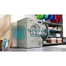 Сушильная машина Bosch WTN86202ME серый, 8 кг, сушка - конденсационная, программ - 13, 59.8 x 84.2 x 61.3 см