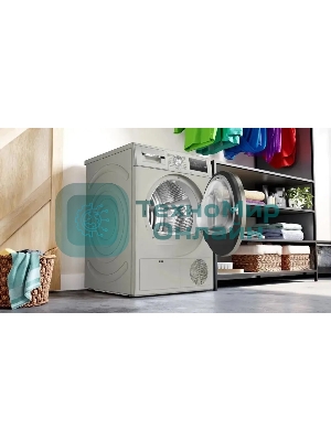 Сушильная машина Bosch WTN86202ME серый, 8 кг, сушка - конденсационная, программ - 13, 59.8 x 84.2 x 61.3 см