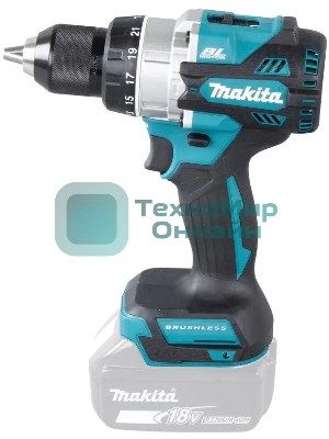 Дрель-шуруповерт аккумуляторная ударная бесщеточная Makita 18В, 13мм, 130Нм (без АКБ и ЗУ)