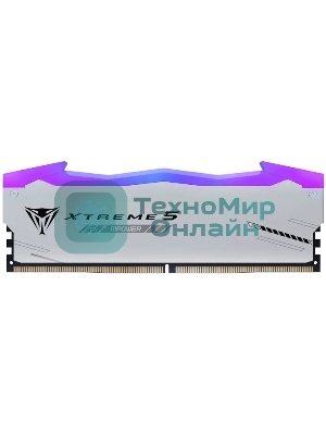 Оперативная память Patriot Viper Xtreme 5, DDR5, 48Gb (2x24GB), 6400MHz, CL32, DIMM, с радиаторами, RGB, серебристый