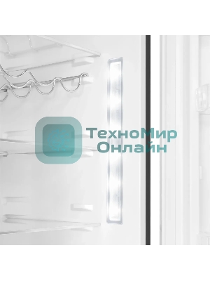 Холодильник Maunfeld MFF200NFSE нержавеющая сталь двухкамерный 271/106л морозилка снизу