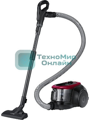 Пылесос Samsung SC18M21C0VR красный, 380/1800 Вт, уборка сухая, пылесборник контейнер 1.5 л