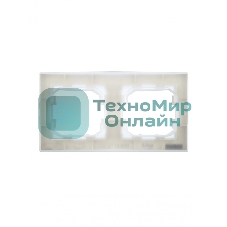 Рамка 2-местная IEK BRITE РУ-2-БрЖ-44 IP44 жемчуг