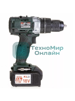 Дрель-шуруповерт Klpro KLDM18B-50, 18 В, 5 Ач, 60 Нм,  бесщеточный, ударный