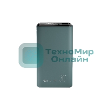 Портативный аккумулятор OLMIO QS-30, 30000mAh, 22.5W, QuickCharge3.0/PowerDelivery, LCD, темно-зеленый