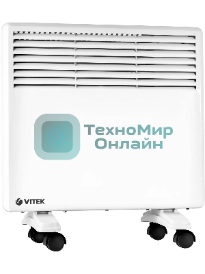 Конвектор Vitek VT-2183 белый, 1000Вт, 20м2, термостат