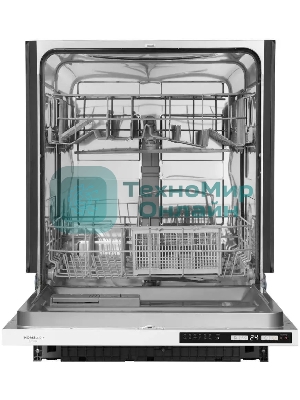 Встраиваемая посудомоечная машина HOMSair DW66M, белый, 59.8 см, 12 компл., 49 дБ, класс A++