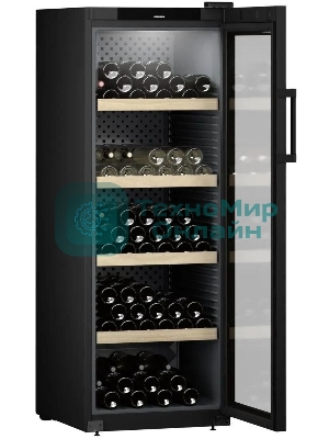Винный шкаф Liebherr WPbl 5001 черный, 266 л, 1 отсек, 196 бут., класс F