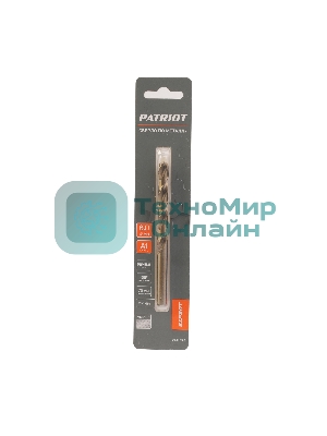 Сверло PATRIOT EXPERT по металлу, Р6М5К5, 8,0 мм, 1 шт в блистере