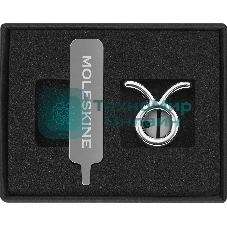 Шильд-символ Moleskine Zodiac Телец, металл, серебристый, коробка с европодвесом, PINTAURUSSILV