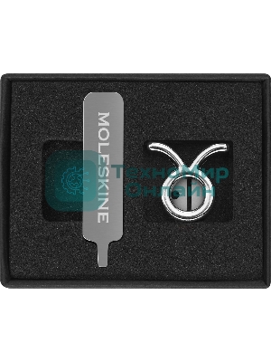 Шильд-символ Moleskine Zodiac Телец, металл, серебристый, коробка с европодвесом, PINTAURUSSILV