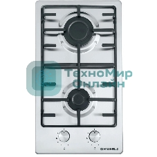 Газовая варочная панель Maunfeld EGHS.32.3ES, 2 конфорки, нержавеющая сталь, серебристый