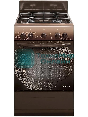 Плита газовая Gefest ПГ 5100 0018 коричневый, конфорок 4 шт, духовка 52 л, 50 см x 85 см x 58.5 см