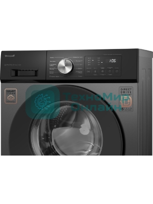 Стиральная машина Weissgauff WM 45127 Direct Drive Inverter Steam Deep Grey