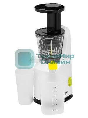 Соковыжималка Starwind SJ3112 белый, шнековая вертикальная, 200 Вт, 600 мл, электронное, реверс