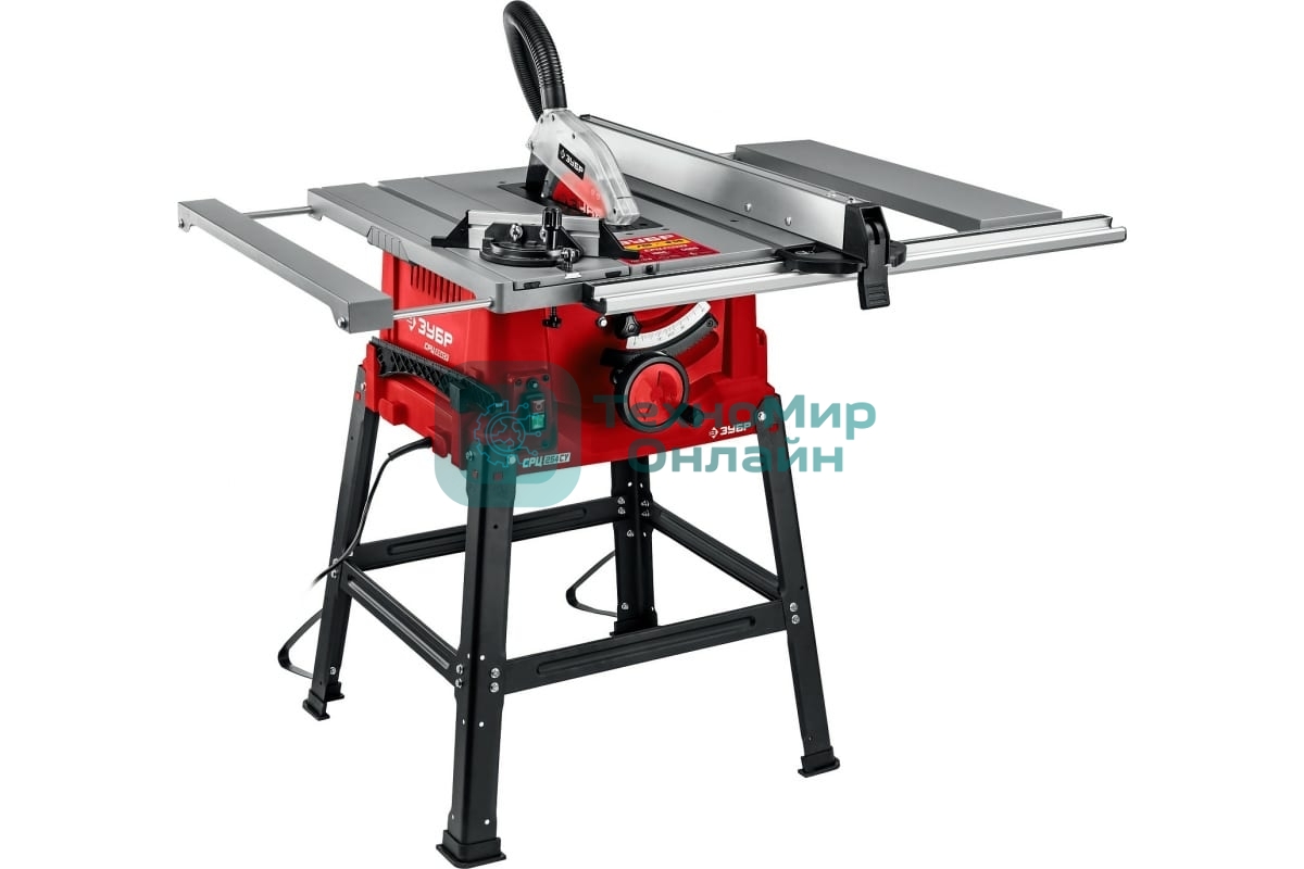 Станок ЗУБР СРЦ-254су 1900 Вт напольный со станиной и удлинителем распиловочный