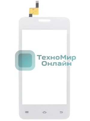 Сенсорное стекло (тачскрин) для Fly FS403 Cumulus 1, белое